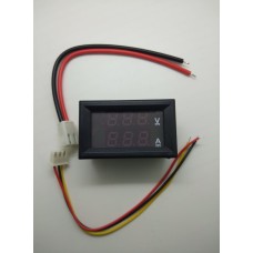 ดิจิตอล ดีซี โวลต์มิเตอร์ แอมป์มิเตอร์  Digital DC voltmeter  Amp-mete