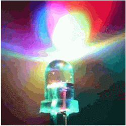 LED RGB กระพริบสลับสี 5mm LED RGB กระพริบสลับสี 5mm