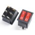 สวิทช์ เปิด-ปิด สี่เหลี่ยม หนา คู่ 6ขา 220V (สีแดง)