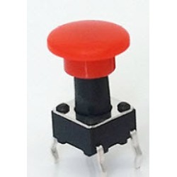 TACT SWITCH 6X6 COVER TOP RED TACT SWITCH 6X6 COVER TOP RED