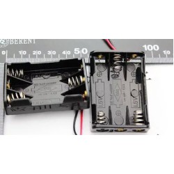 BATTERY HOLDER กระบะถ่าน 4.5V ใส่แบตเตอร์รี่่ 3 ก้อน ขนาด AAA BATTERY HOLDER กระบะถ่าน 4.5V ใส่แบตเตอร์รี่่ 3 ก้อน ขนาด AAA